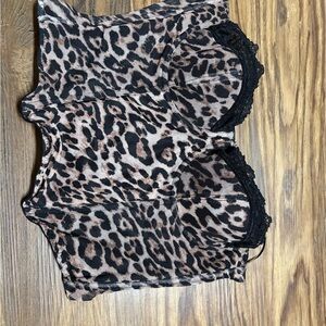 Sincerely Jules Leopard and Black Lace Bra